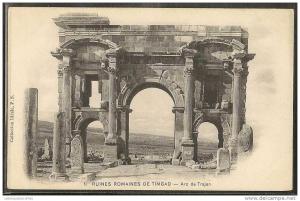 - CPA ALGERIE - Timgad, Arc de Trajan