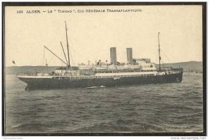 - CPA ALGERIE - Alger, Le Timgad de la Cie Générale Transatlantique