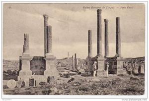 Prix fixe - TIMGAD - Ruines Romaines - Porte Ouest - animée - 11-7/1