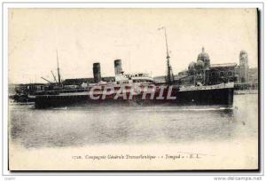 CPA Bateau Paquebot Timgad Cie Generale Transatlantique