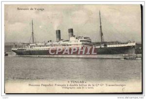 CPA Bateau Paquebot Timgad Nouveau Paquebot Francais a double he