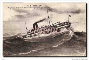 CPA Bateau SS Timgad Paquebot de la Cie Transatlantique par gros
