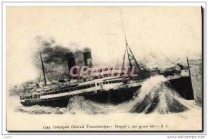 CPA Bateau Paquebot Compagnie Generale Transatlantique Timgad pa