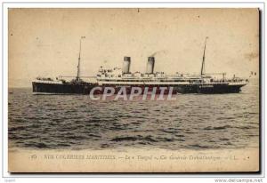 CPA Bateau Nos courriers maritimes Le Timgad de la Cie Generale