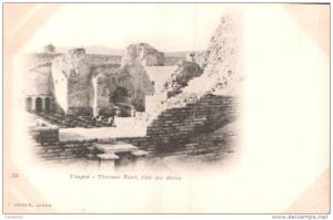 ALGERIE TIMGAD THERMES NORD COTE DES BAINS CARTE PRECURSEUR CIRCULEE 190?