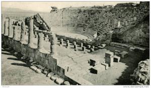 ruines romaines de timgad le theatre 23 ND phot