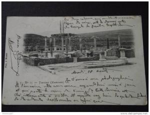 TIMGAD (Algérie) - Marché - carte  précurseur  - voyagée