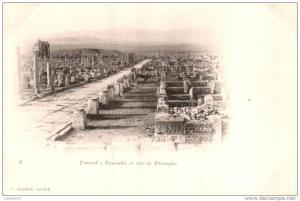 ALGERIE TIMGAD ENSEMBLE ET ARC DE TRIOMPHE CARTE PRECURSEUR