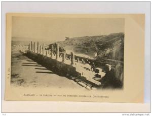 CPA précurseur - Algérie -  TIMGAD - Le Théâtre - vue du portique postérieur