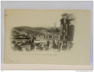 CPA précurseur - Algérie - TIMGAD - Arc de Triomphe et ensemble des ruines