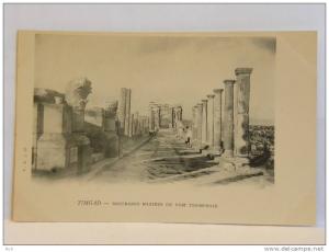 CPA précurseur - Algérie - TIMGAD - Decumanus Maximus ou voie triomphale