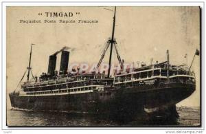 CPA Bateau Timgad Paquebot Poste Rapide Francais