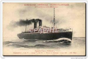 CPA Cie Generale Transatlantique Le Timgad SErvices postaux de l