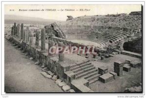 Algerie CPA Ruines romaines de Timgad Le theatre