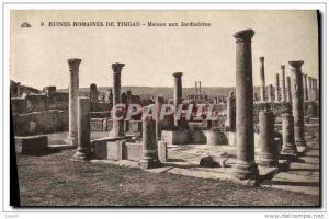 CPA Ruines Romaines De Timgad Maison aux Jardinieres