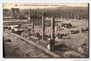 CPA Ruines Romaines De Timgad Ensemble du forum