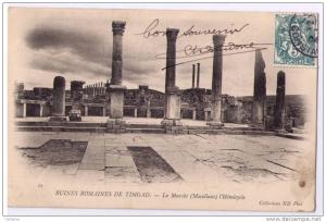 TIMGAD Ruines romaines Le Marché l hémicycle