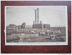 Ruines Romaines de Timgad Clonnes du Pronaos du Capitole Algerie Algerien AK CPA