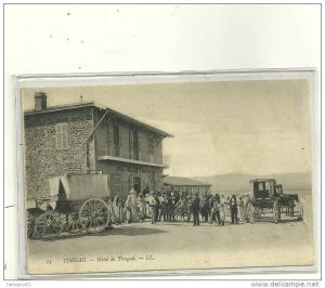N 15 TIMGAD  HOTEL DE TIMGAD ATTELAGES CHEVAUX  GRANDE ANIMATION PERSONNAGES