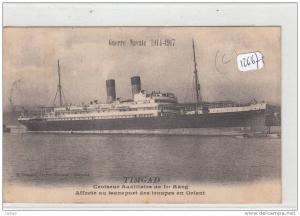 CPA -  Thème - Transports - Bateaux de guerre  - Croiseur Timgad