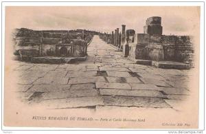 TIMGAD PORTE et Cardo Maximus Nord