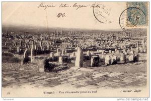 Timgad - Vue d'ensemble prise du Sud