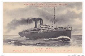 Paquebot-Poste  Timgad , COMPAGNIE GENERALE TRANSATLANTIQUE, RD Phot - neuve