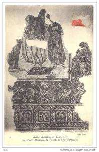 CPA ALGERIE -  2. Ruines Romaines de TIMGAD - Le Musée, Mosaïque, la Toilette de l'Hermaphrodite - ND Phot