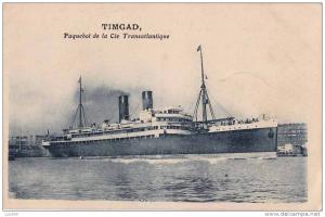 CPA * * TIMGAD * * Paquebot de la Cie Transatlantique