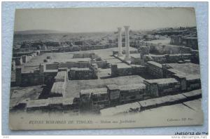 ALGERIE -  RUINES ROMAINES DE TIMGAD -  MAISON AUX JARDINIERES  - precurseur