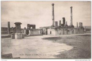Algérie - Ruines Romaines de TIMGAD - Le Forum, côté ouest