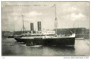 Bateau - Paquebot - Compagnie Générale Transatlantique ''TIMGAD''