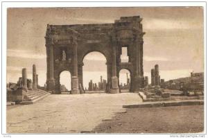 RUINES ROMAINES DE TIMGAD VUE GENERALE PRISE DU CAPITOL