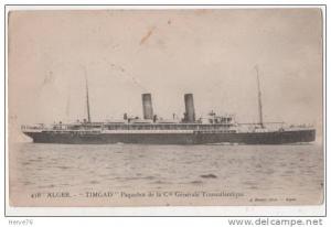 ALGER -  TIMGAD  paquebot de la Compagnie Générale Transatlantique