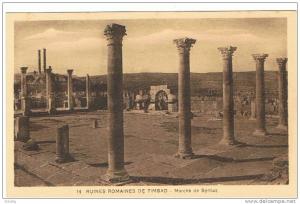 RUINES ROMAINES DE TIMGAD  MARCHE DE SERTIUS