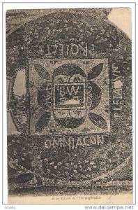 RUINES ROMAINES DE TIMGAD  MOSAIQUE DE LA MAISON DE L'HERMAPHRODITE