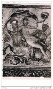 RUINES ROMAINES DE TIMGAD  MOSAIQUES TRIOMPHE D'UNE MEREIDE