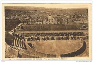 RUINES ROMAINES DE TIMGAD  LE THEATRE