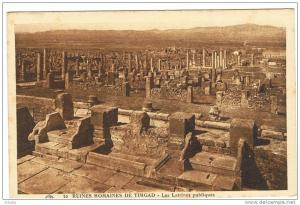RUINES ROMAINES DE TIMGAD LES LATRINES PUBLIQUES
