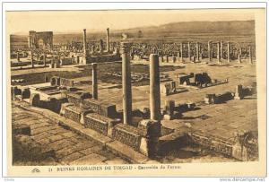 RUINES ROMAINES DE TIMGAD ENSEMBLE DU FORUM