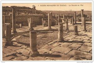 RUINES ROMAINES DE TIMGAD  LE MARCHE DE L'EST