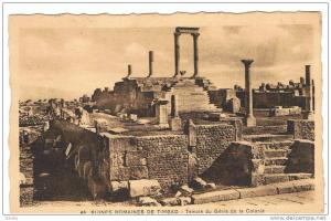 RUINES ROMAINES DE TIMGAD TEMPLE DU GENIE DE LA COLONIE