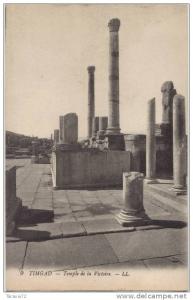 ALGERIE - TIMGAD / TEMPLE DE LA VICTOIRE