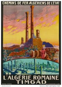 @@@ MAGNET - CHEMIN DE FER ALGERIENS DE L'ETAT L ALGERIE ROMAINE TIMGAD