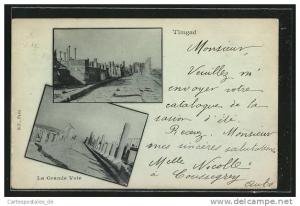 CPA Timgad, La Grande Voie