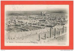 TIMGAD Vue d'ensemble prise du haut du théatre