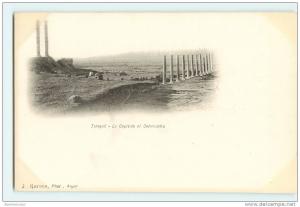 ALGERIE  TIMGAD   LE CAPITOLE ET COLONNADES