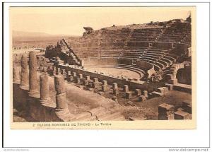ALGERIE ruines romaines de TIMGAD  le théatre