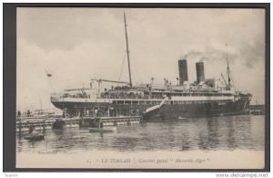 1920'S CIE GLE TRANSATLANTIQUE  TIMGAD  -- COURRIER POSTAL MARSEILLE-ALGER