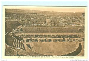 Ruines Romaines de TIMGAD / Vue générale prise du Théâtre